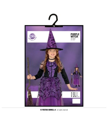 DISFRAZ DE BRUJITA LILA INFANTIL
