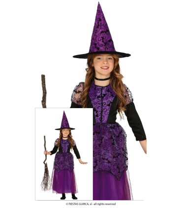 DISFRAZ DE BRUJITA LILA INFANTIL