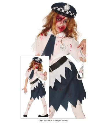 DISFRAZ DE ZOMBIE POLICE INFANTIL