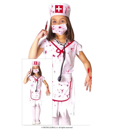DISFRAZ DE ENFERMERA ZOMBIE