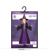 DISFRAZ DE BRUJA INFANTIL LILA/NEGRA