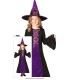 DISFRAZ DE BRUJA INFANTIL LILA/NEGRA