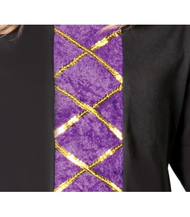 DISFRAZ DE BRUJA INFANTIL LILA/NEGRA