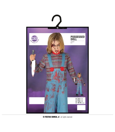DISFRAZ DE MUÑECO POSEIDO INFANTIL
