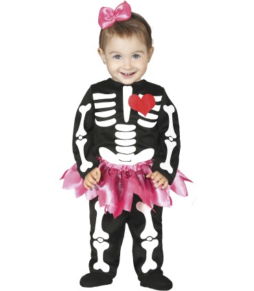 DISFRAZ DE ESQUELETO BABY