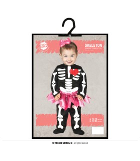 DISFRAZ DE ESQUELETO BABY