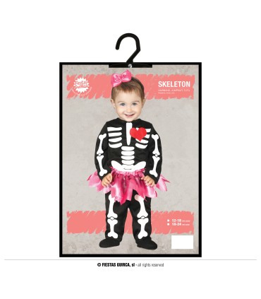 DISFRAZ DE ESQUELETO BABY