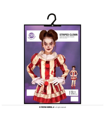 DISFRAZ DE PAYASA RAYAS