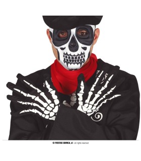 GUANTES ESQUELETO 25 CMS.
