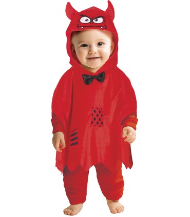 DISFRAZ DE DEMONIO PONCHO BEBE