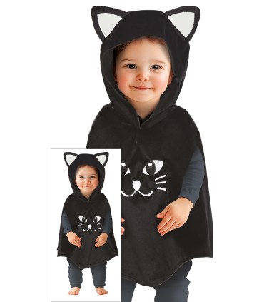 DISFRAZ DE GATO PONCHO BEBE
