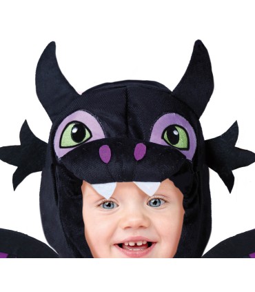 DISFRAZ DE DRAGON NEGRO BEBE