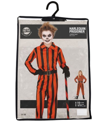DISFRAZ DE HALEQUIN PRISIONERO UNISEX