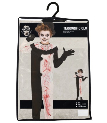 DISFRAZ DE PAYASO TERRORIFICO NIÑO