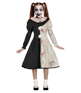 DISFRAZ DE PAYASA TERRORIFICA NIÑA