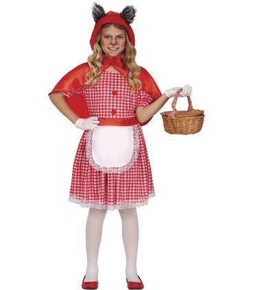 DISFRAZ DE CAPERUCITA OREJAS LOBO INFANTIL