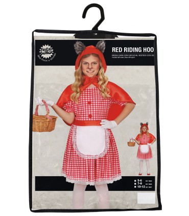 DISFRAZ DE CAPERUCITA OREJAS LOBO INFANTIL