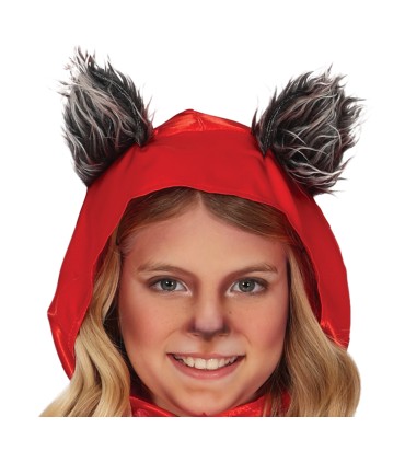 DISFRAZ DE CAPERUCITA OREJAS LOBO INFANTIL