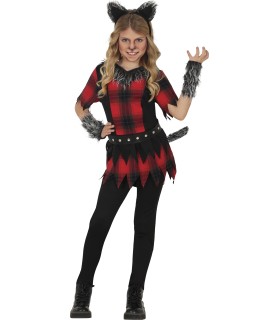 DISFRAZ DE HOMBRE LOBO NIÑA