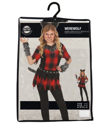 DISFRAZ DE HOMBRE LOBO NIÑA