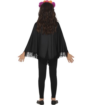 PONCHO DIA DE LOS MUERTOS INFANTIL
