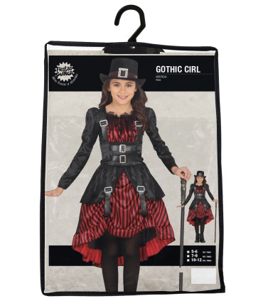 DISFRAZ DE NIÑA GOTICA