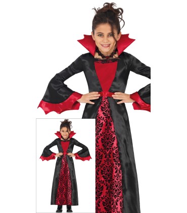 DISFRAZ DE VAMPIRA BURDEOS INFANTIL
