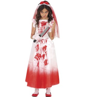 DISFRAZ DE NOVIA SANGRIENTA INFANTIL