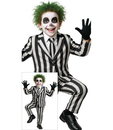 DISFRAZ DE TRAJE RAYAS INFANTIL