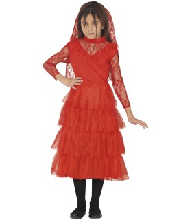 DISFRAZ DE NOVIA ROJO INFANTIL