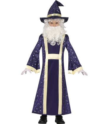 DISFRAZ DE MAGO MERLIN INFANTIL