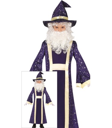 DISFRAZ DE MAGO MERLIN INFANTIL
