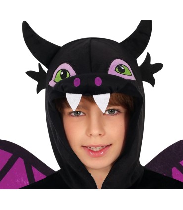 DISFRAZ DE DRAGON NEGRO INFANTIL
