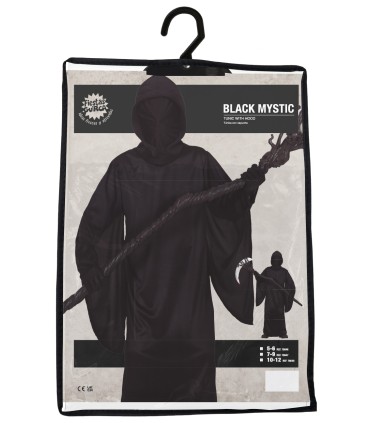 DISFRAZ DE FANTASMA NEGRO INFANTIL