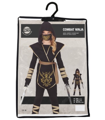 DISFRAZ DE NINJA COMBATE INFANTIL
