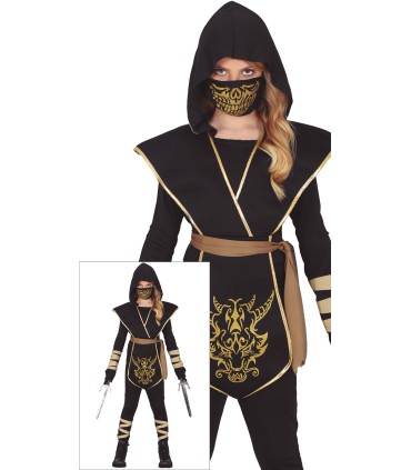 DISFRAZ DE NINJA COMBATE INFANTIL