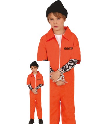 Disfraz de Prisionero Tatto Infantil | Megafiesta