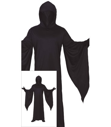 DISFRAZ DE FANTASMA NEGRO ADULTO