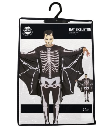 DISFRAZ DE MURCIELAGO ESQULETO ADULTO