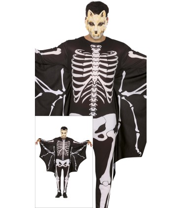 DISFRAZ DE MURCIELAGO ESQULETO ADULTO