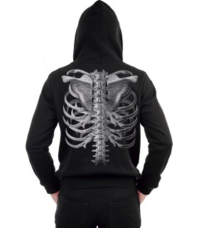 SUDADERA ESQUELETO CON MASCARA TALLA L