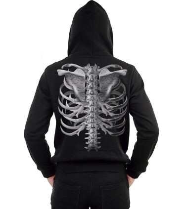 SUDADERA ESQUELETO CON MASCARA TALLA L