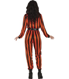 DISFRAZ DE HARLEYQUIN PRISIONERA ADULTA