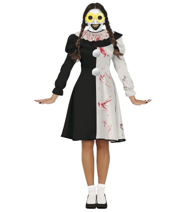 DISFRAZ DE PAYASA TERRORIFICA ADULTA