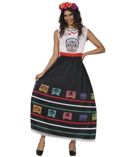 DISFRAZ DE CATRINA CALAVERA ADULTA
