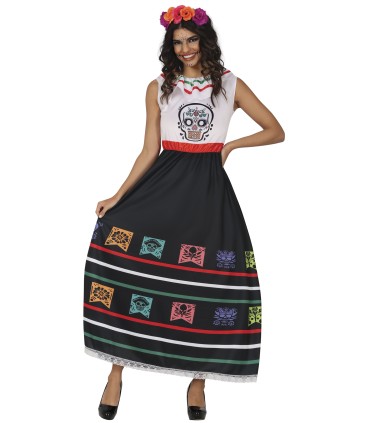 DISFRAZ DE CATRINA CALAVERA ADULTA