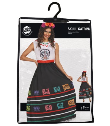 DISFRAZ DE CATRINA CALAVERA ADULTA