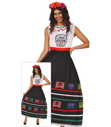 DISFRAZ DE CATRINA CALAVERA ADULTA