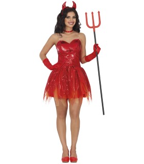 DISFRAZ DE DIABLESA SEXY ADULTA