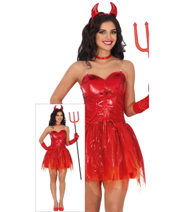 DISFRAZ DE DIABLESA SEXY ADULTA
